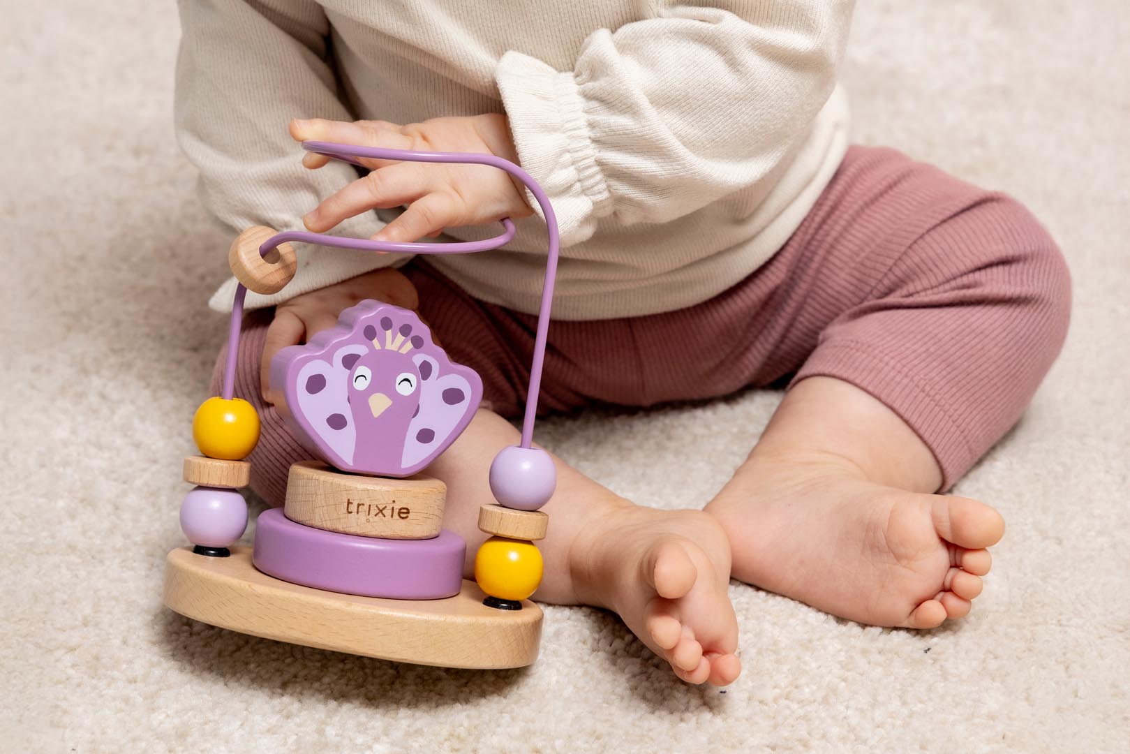 Laberinto de cuentas de madera - Mrs. Peacock